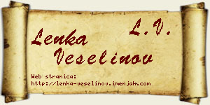 Lenka Veselinov vizit kartica